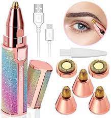 2 in 1 Electric Eyebrow  Hair Trimmer Painless Rechargeable Flawless