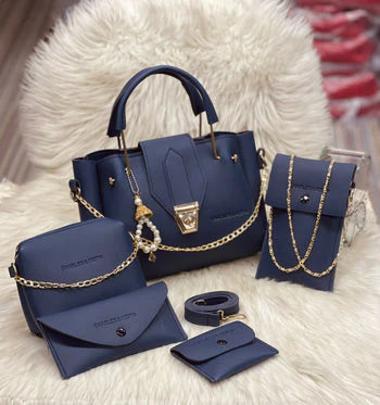 New fashion Handbag For Girls  5 set with long strap